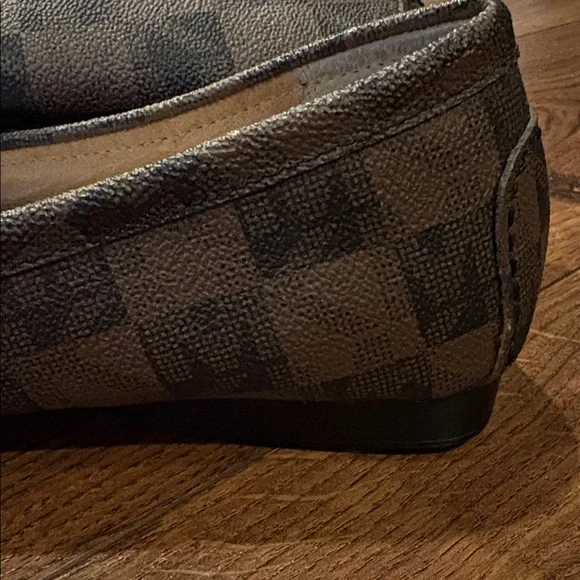 Michael Kors Checkered Brown Loafers - Picture 9 of 12